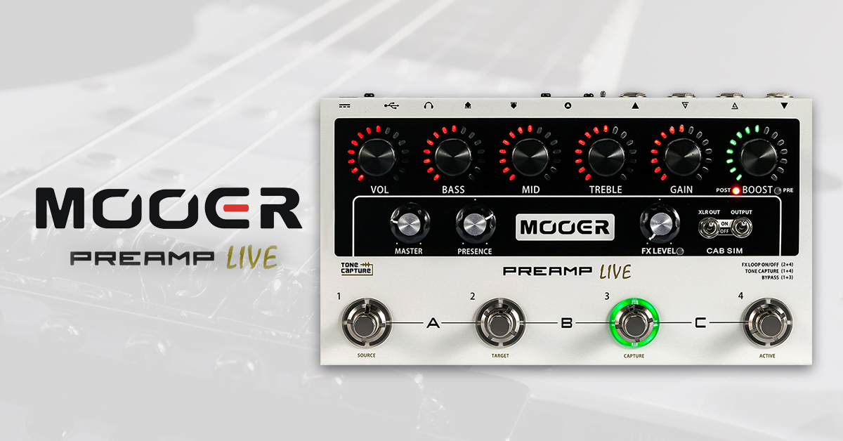 Si va dritti al Live col nuovo preamp a pedale di Mooer