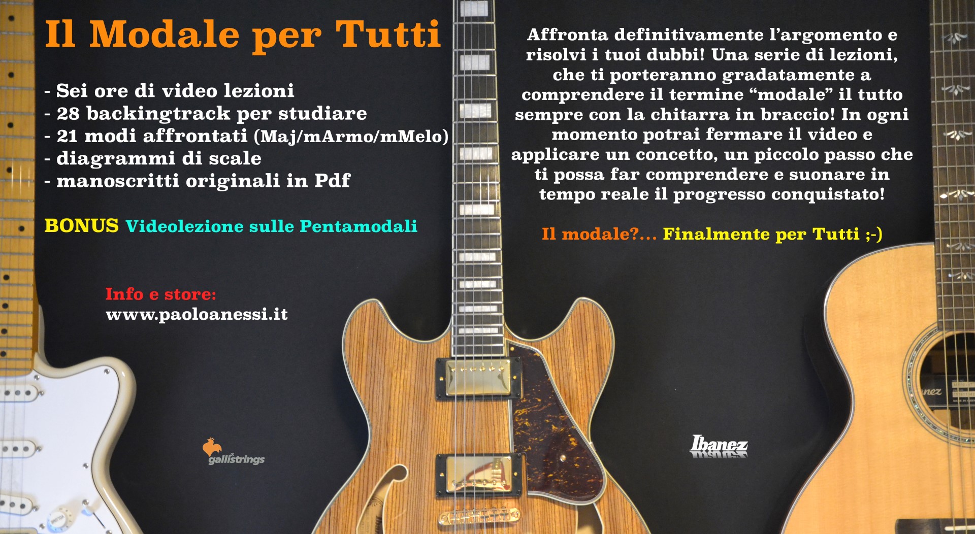 Il Modale per Tutti, video corso per chitarra