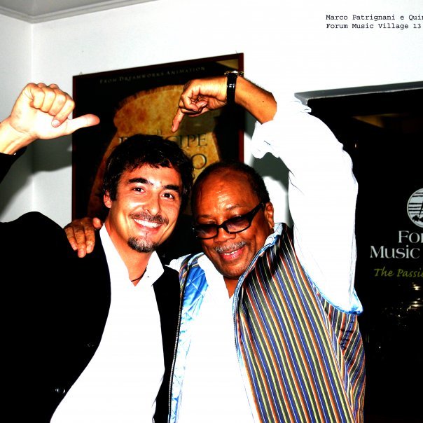 Marco Patrignani con il mitico Quincy Jones