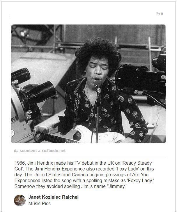 Il debutto televisivo di Jimi Hendrix