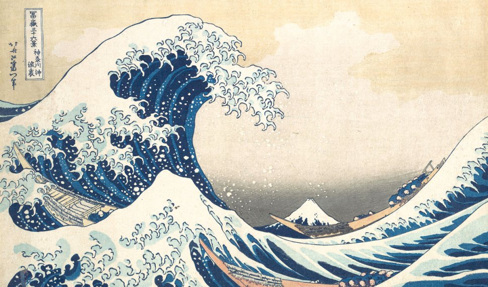 "Grande onda a Kanagawa" di Katsushlka Hokusai, la potenza e la delicatezza in una sola immagine