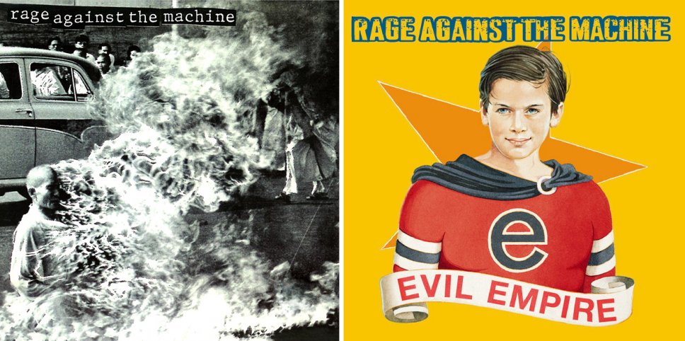 Rage Against the Machine - album covers