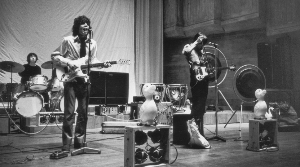 I Pink Floyd durante il live Games of May