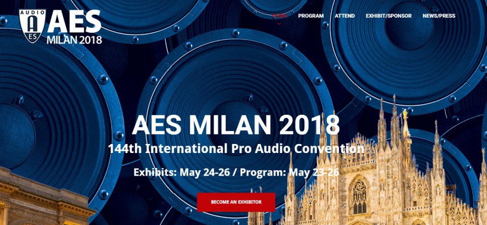 "The power of Sound", la Convention AES in Italia