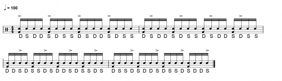 Batteria e paradiddle: The Chops Builder