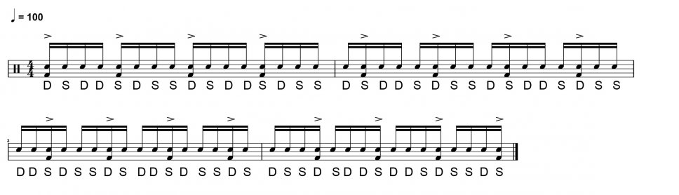 Batteria e paradiddle: The Chops Builder