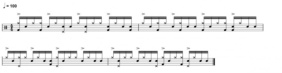 Batteria e paradiddle: The Chops Builder