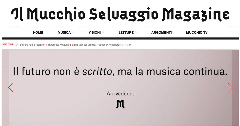 Il Mucchio Selvaggio Magazine