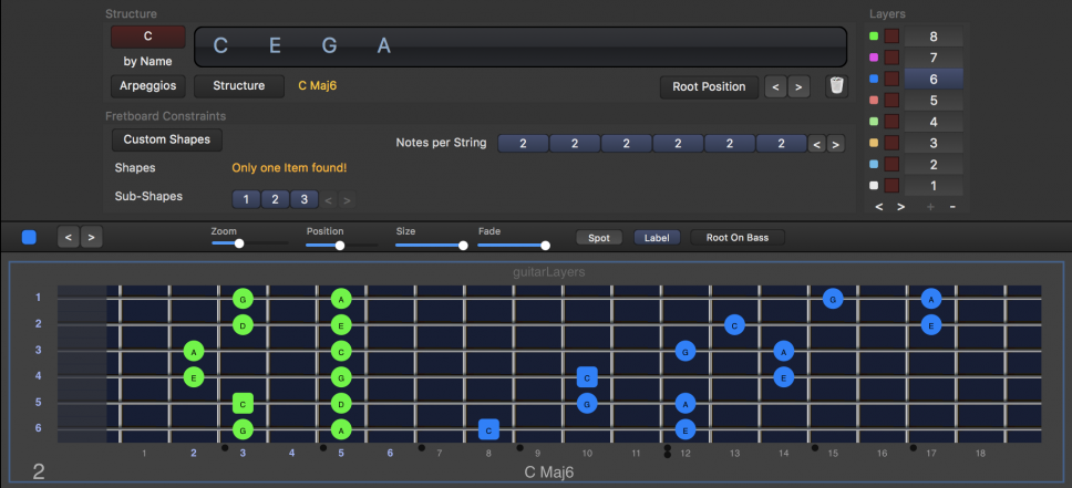 Primi passi con guitarLayers: osservare la musica a livelli