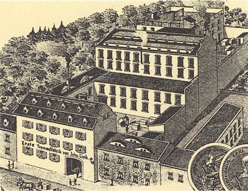 La fabbrica di strumenti di Otto Link nel 1888