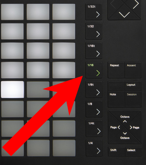 Ableton Push - Repeat