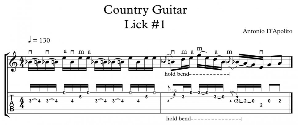 Country Guitar Lick #1