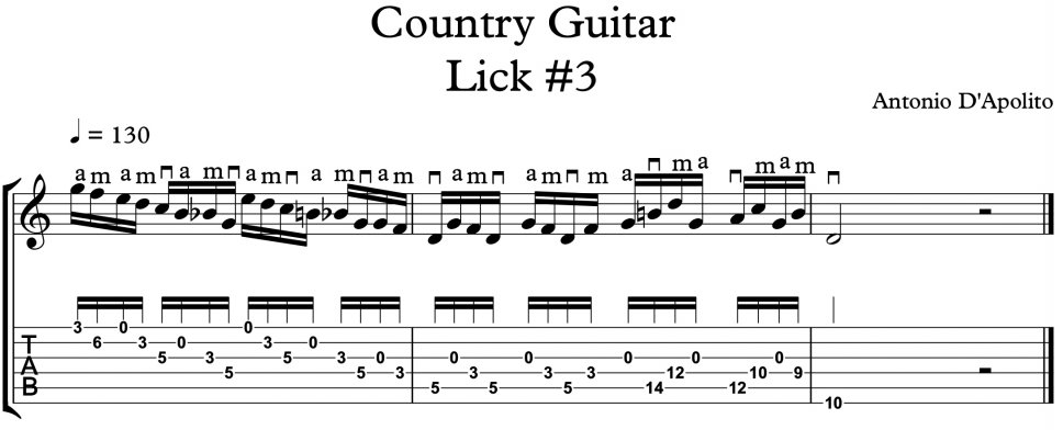 Country Guitar Lick #3