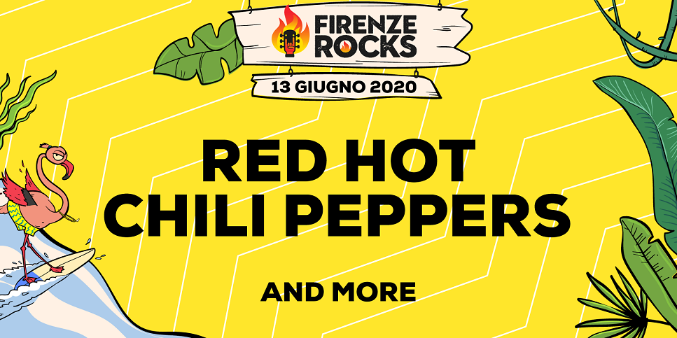 I Red Hot Chili Peppers all'edizione 2020 di Firenze Rocks