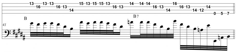 Sulle note di piano di Brad Mehldau con il basso