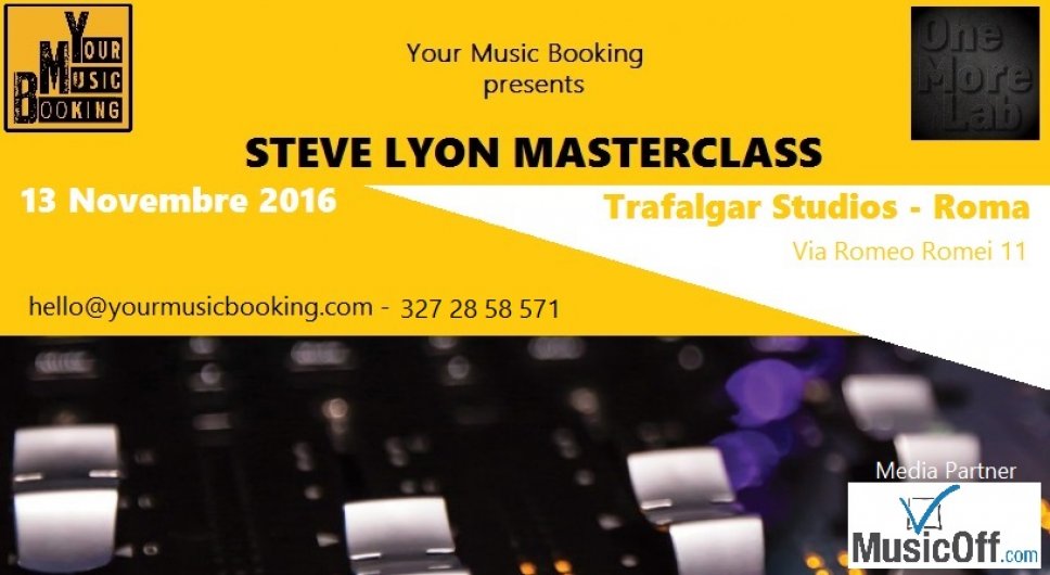 Masterclass di mixing con Steve Lyon