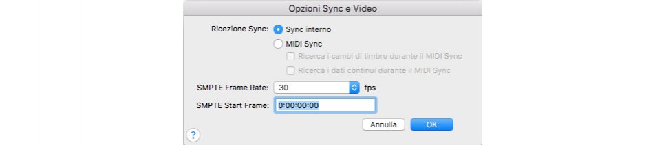 Sincronizzare uno spartito con un audio o video