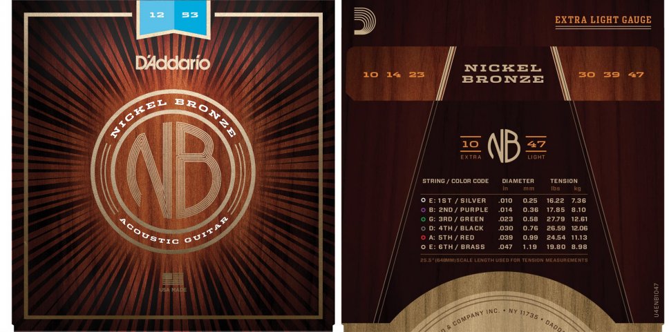 Nuove D'Addario Nickel Bronze per acustica
