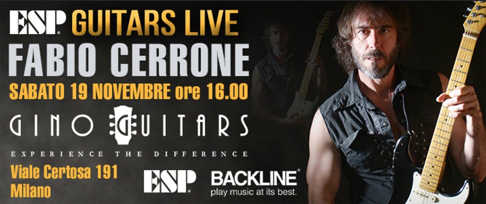 Le chitarre ESP dal vivo a Milano e Roma