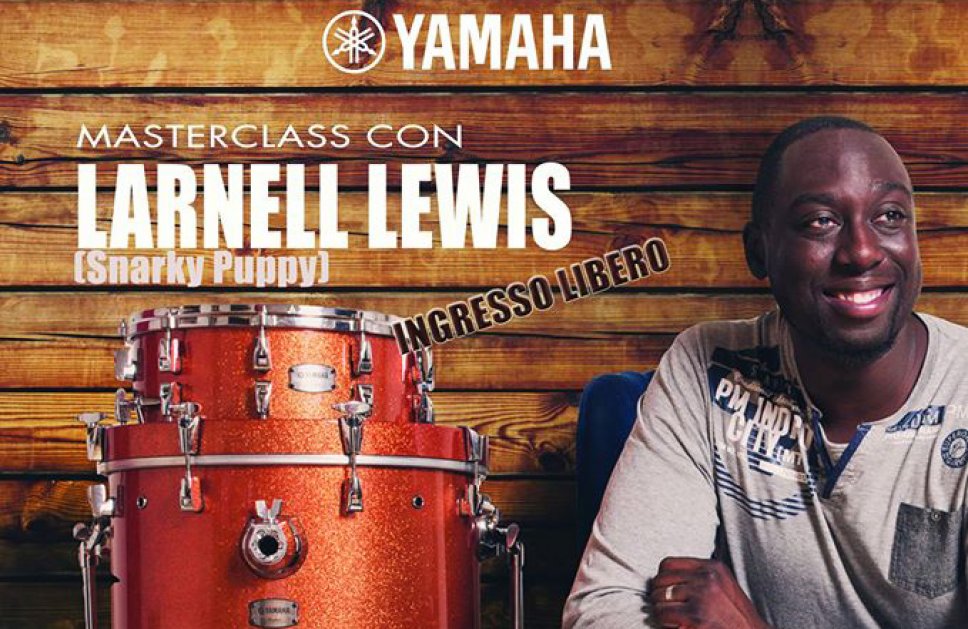 Masterclass di batteria con Larnell Lewis