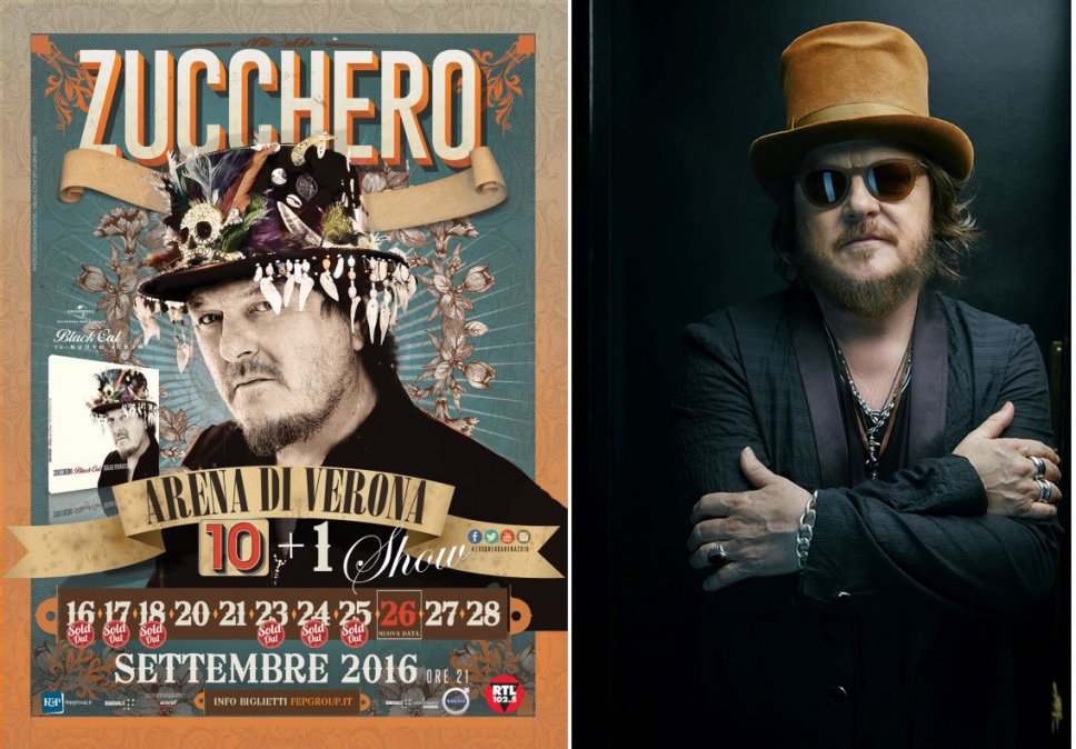 Zucchero 10+1 all'Arena di Verona