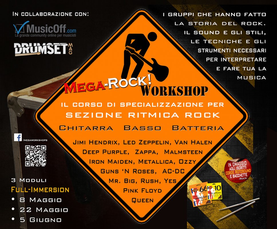 Mega-Rock Workshop in tre incontri a Roma