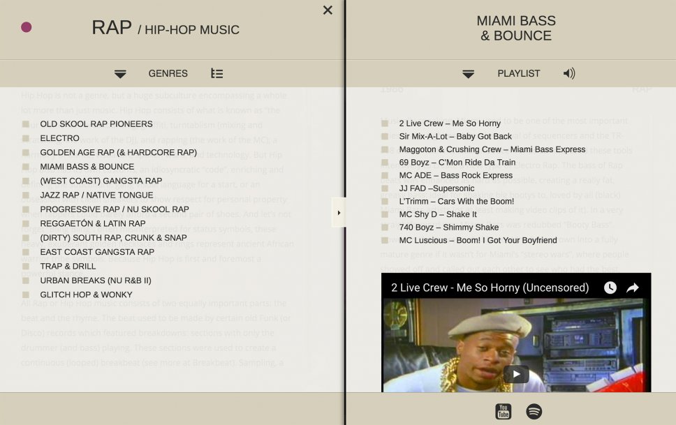 Musicmap, l'atlante della musica su web