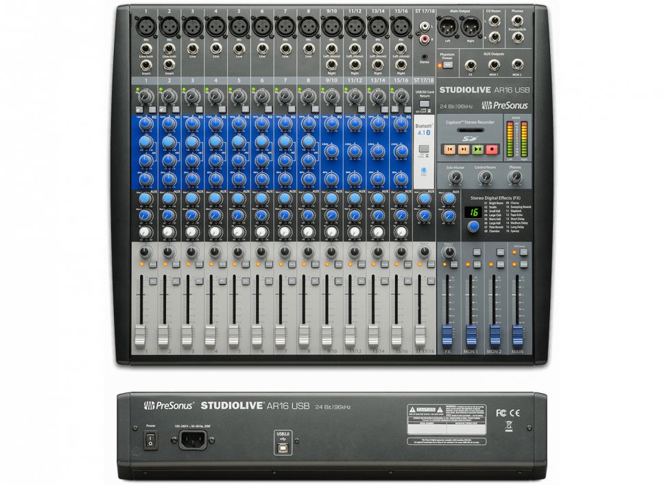I nuovi mixer Presonus StudioLive AR Hybrid