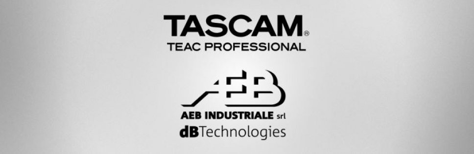 AEB/dBTechnologies distribuisce TASCAM in Italia