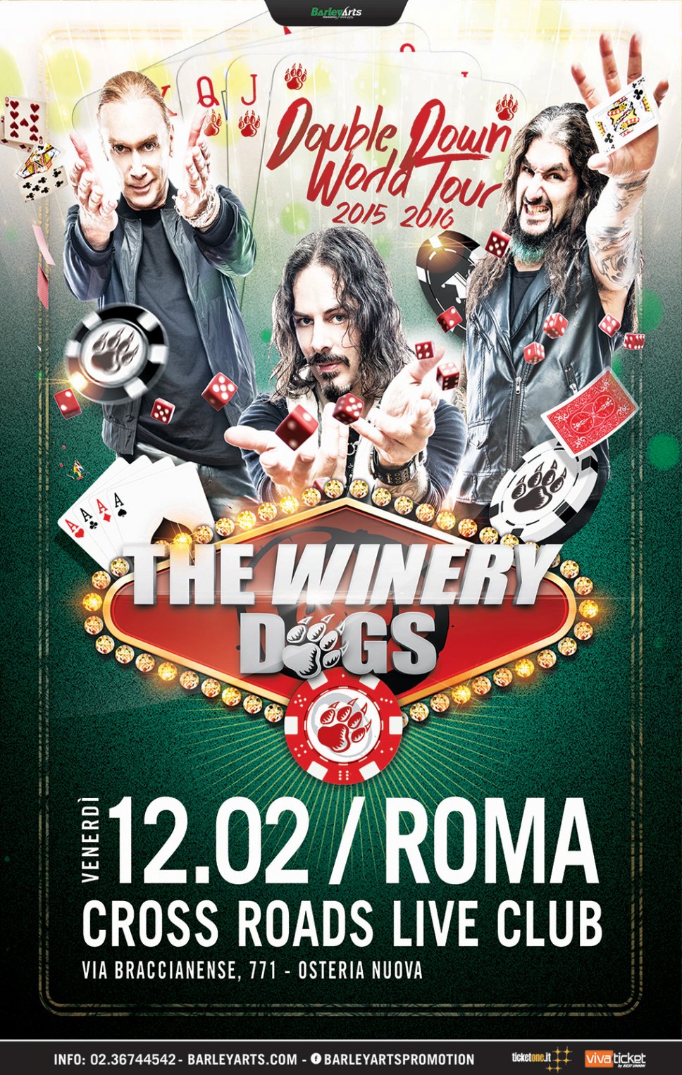 The Winery Dogs in concerto a Roma