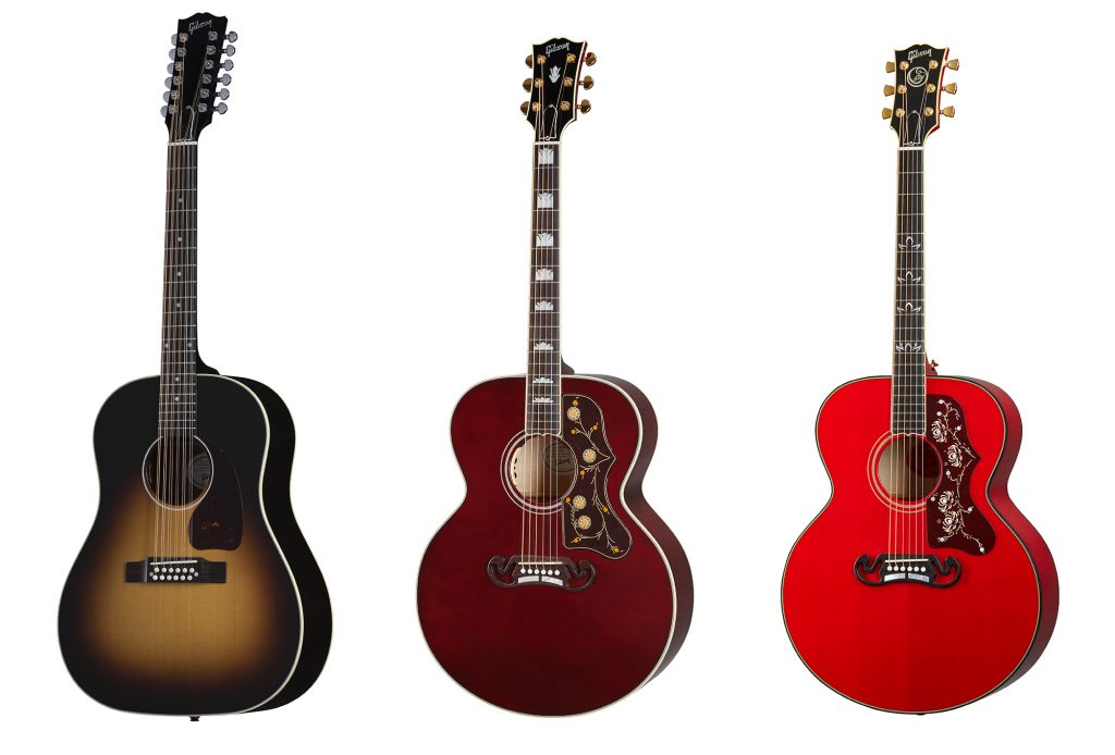 Gibson J-45 Standard 12-string, SJ-200 Western Classic, Orianthi SJ 200