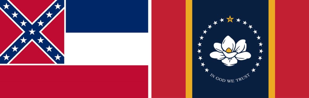 Mississippi: vecchia e nuova bandiera