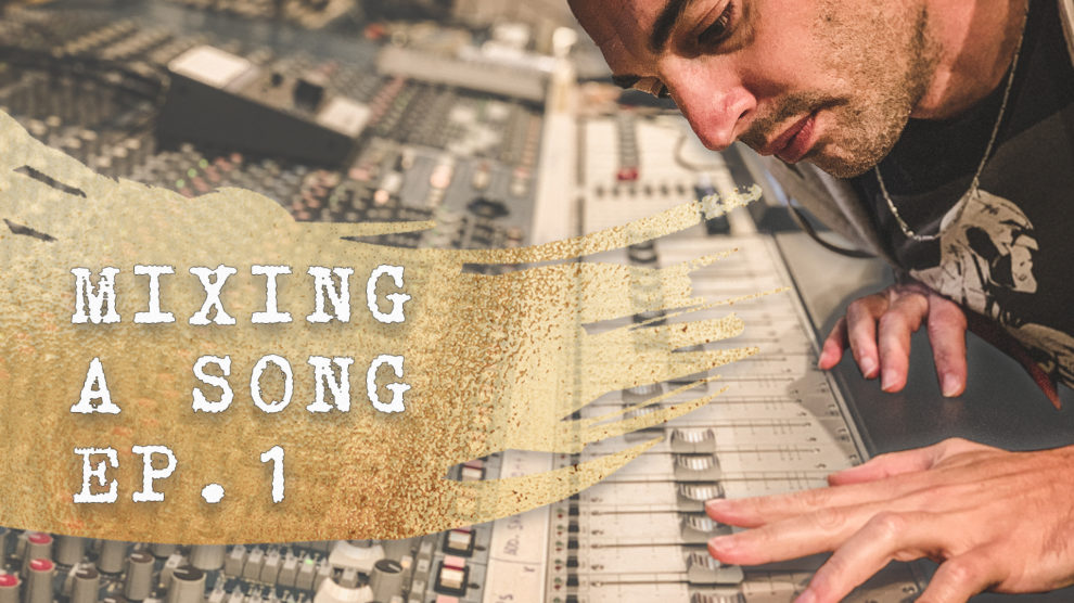 mixing a song