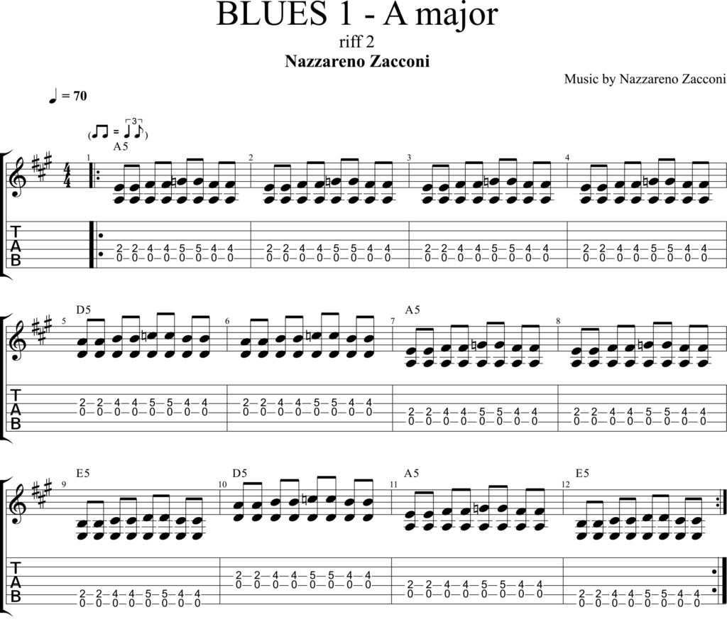 Blues in A Major