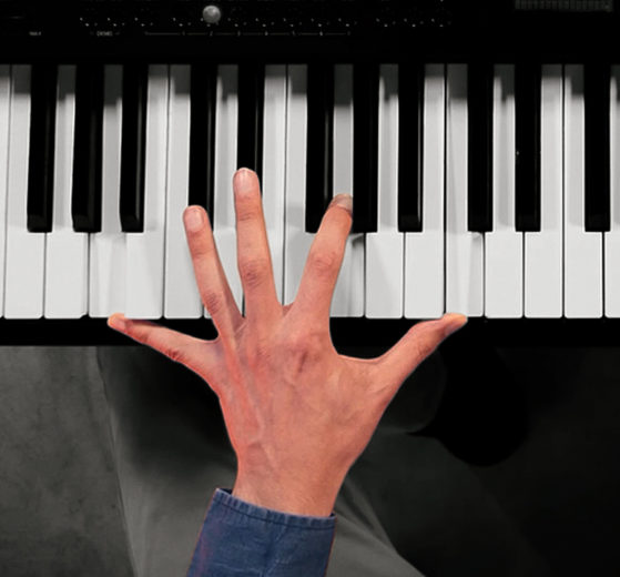 mano sinistra del pianista