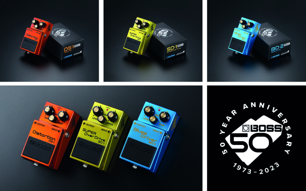 Boss 50th anniversary pedals