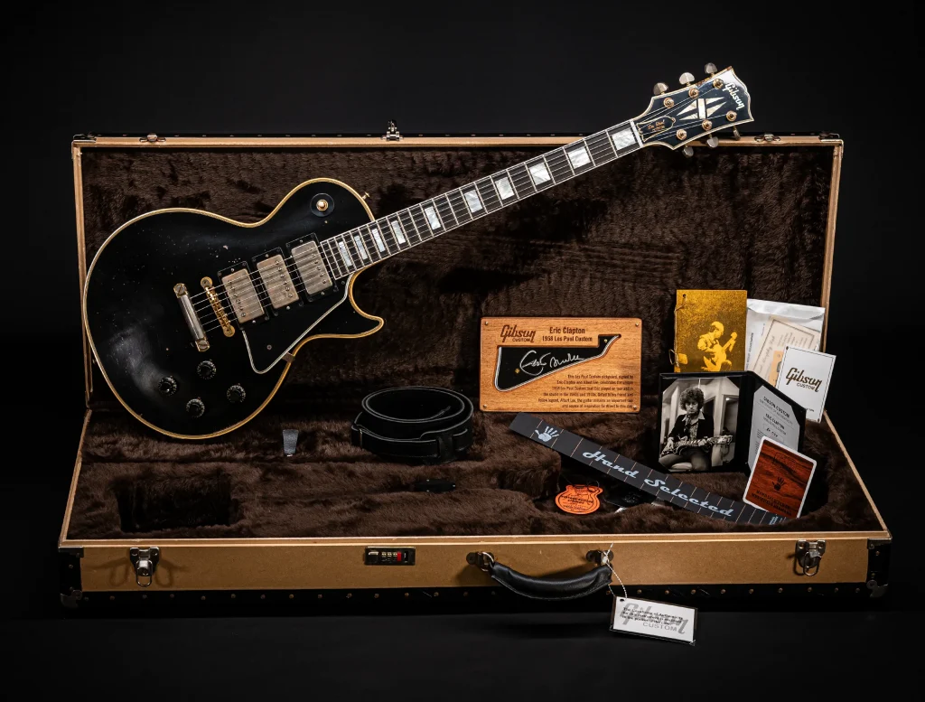 Gibson Eric Clapton 1958 Les Paul Custom Ebony Guitar