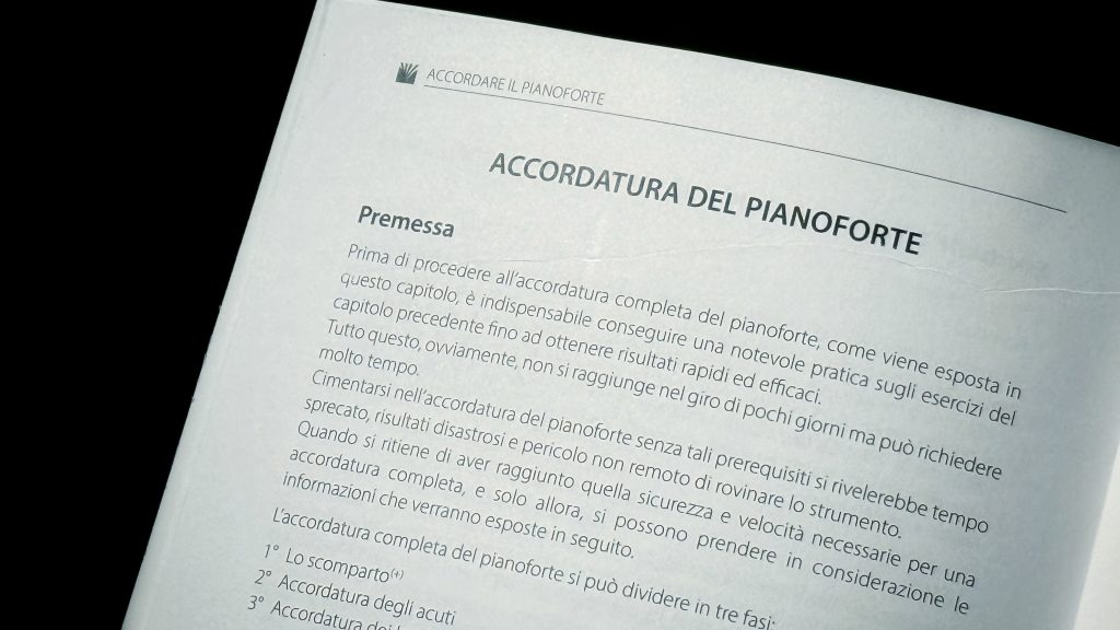 Accordare il pianoforte