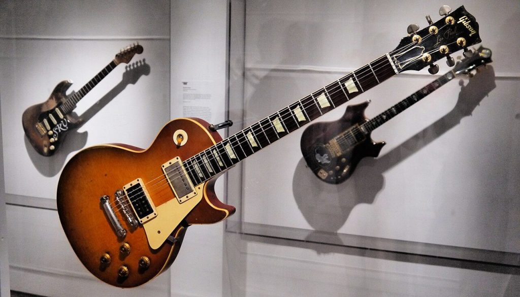 La Les Paul Standard di fine anni Cinquanta appartenuta a Jimmy Page, con top in acero fiammato